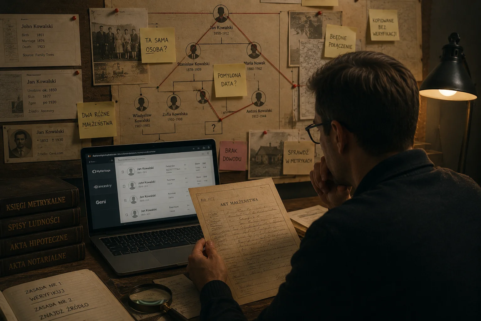 Czego nie powie Ci drzewo genealogiczne z internetu – historia rodzinna kontra udokumentowane fakty